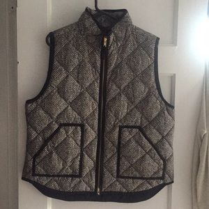 J Crew Black and White Vest